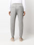striped cashmere-blend track pants